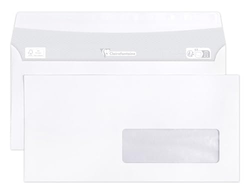 clairefontaine-umschl-ge-dl-110x220-mm-mit-fenster-wei-500-st-ck image 7