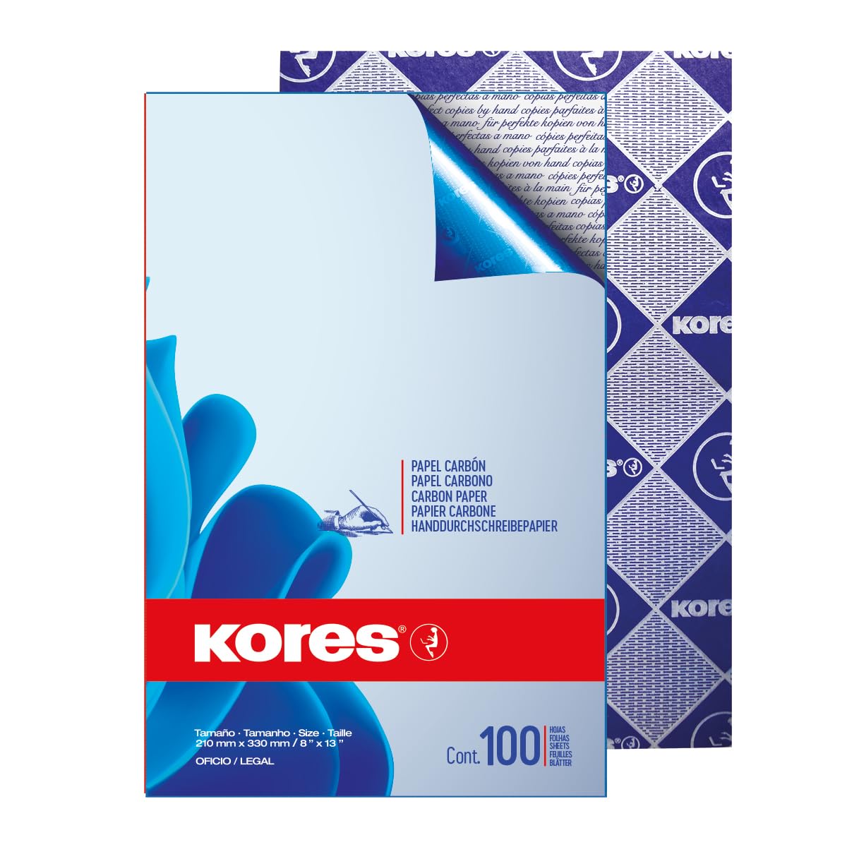 kores-kohlepapier-schwarz-a4-21-x-29-7-cm-20-blatt-wiederverwendbar image 2