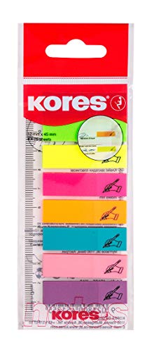 kores-register-haftindexstreifen-auf-lineal-12-x-45-mm-8-farben-x-25-blatt image 5