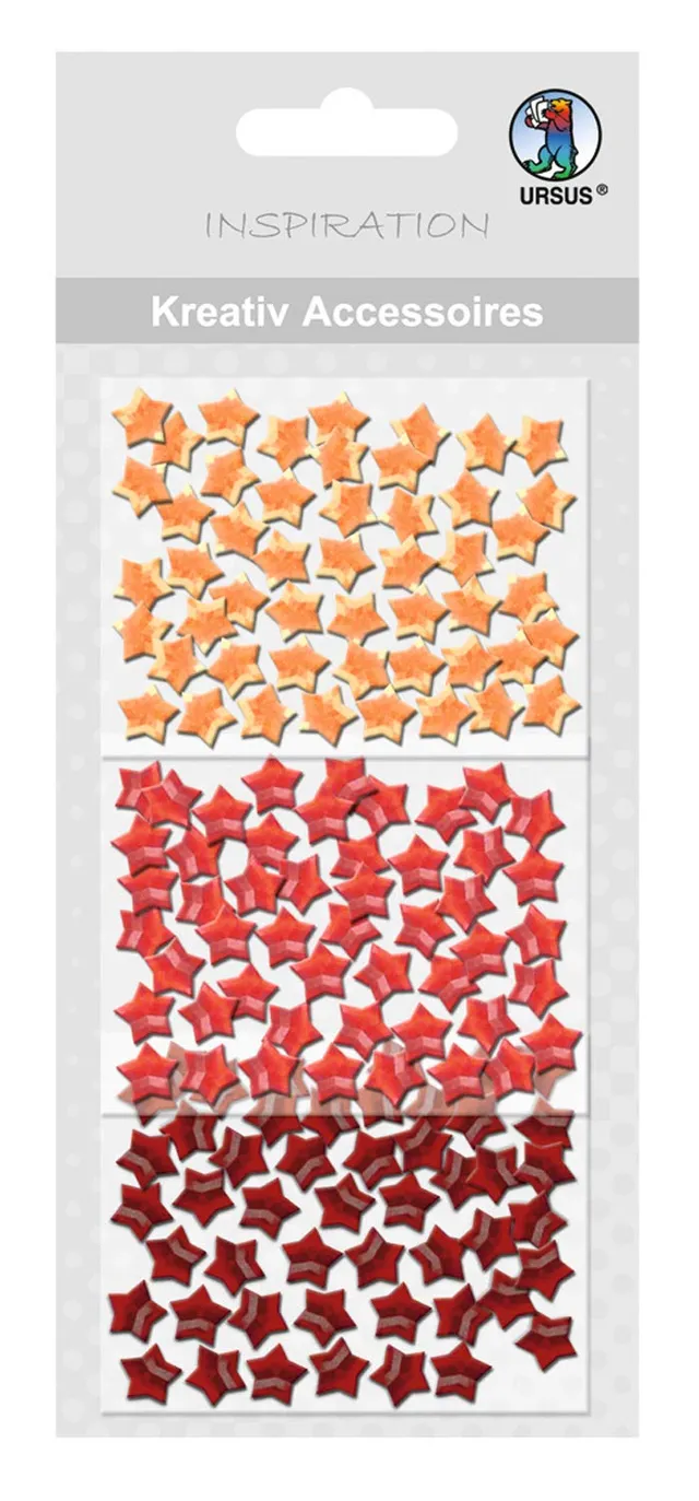 ursus-56400055-kreativ-accessoires-sterne-rott-ne-f-r-scrapbooking-und-karten image 1