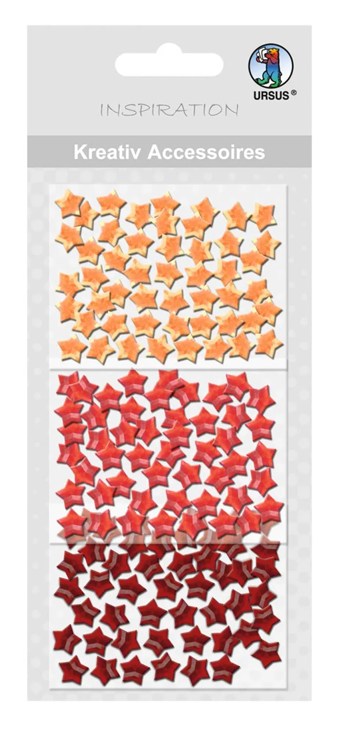 ursus-56400055-kreativ-accessoires-sterne-rott-ne-f-r-scrapbooking-und-karten image 1