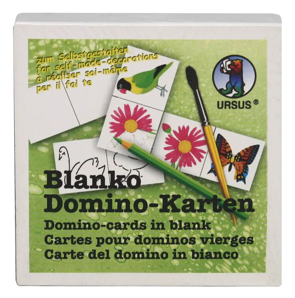 ursus-8280000-blanko-domino-karten-wei-blau-60-st-ck-4-5-x-9-cm-1-mm-kraftkarton image 1