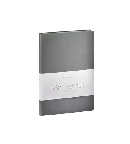 hahnem-hle-finenotes-manuscript-notizbuch-a5-punktiert-100g-m-recyclingleder-gra image 3