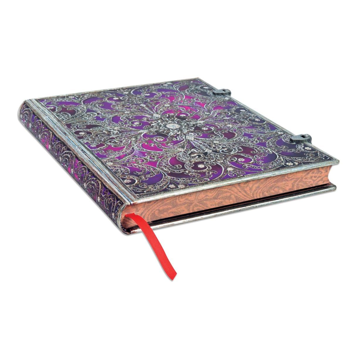 paperblanks-silberfiligran-aubergine-notizbuch-ultra-liniert-180-x-230-mm image 3