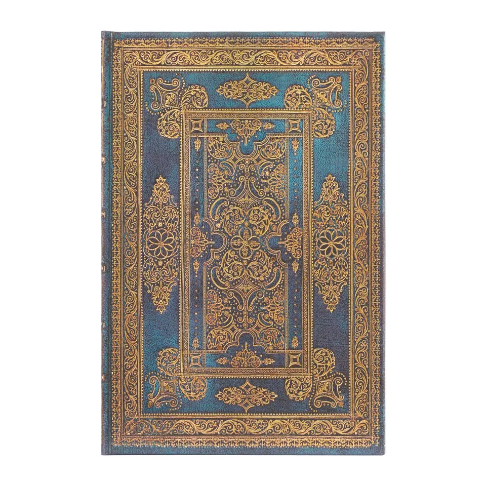 paperblanks-blue-luxe-mini-notizbuch-liniert-hardcover-mit-elastikband-luxe-desi image 1