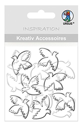 ursus-56410052-kreativ-accessoires-mini-pack-tauben-silber-selbstklebend-20-st-c image 7