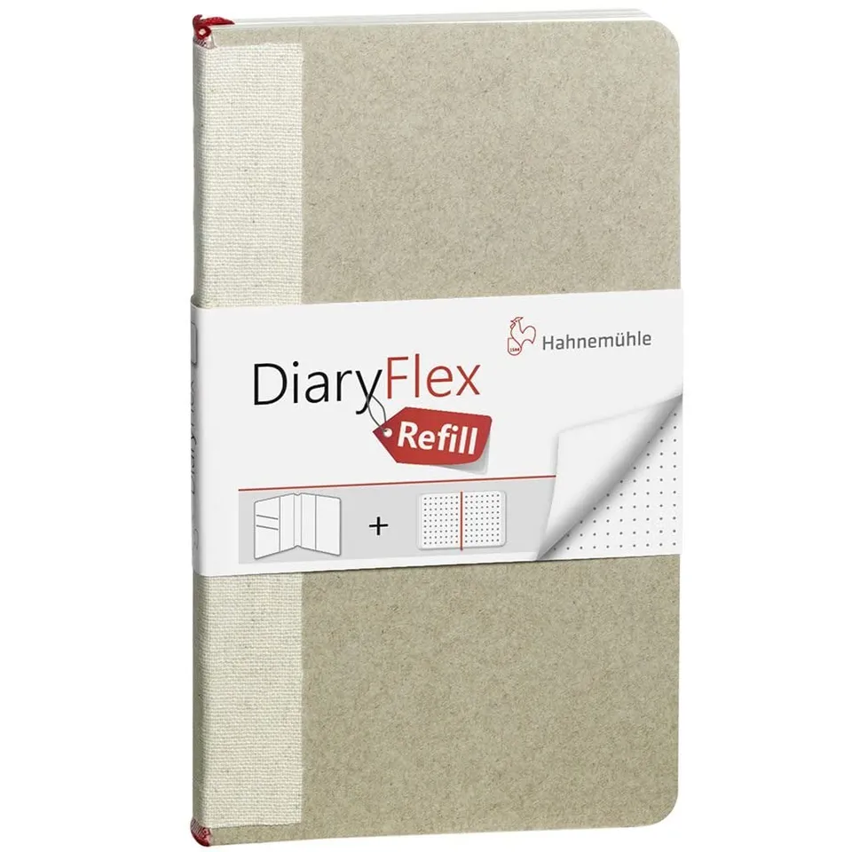 hahnem-hle-diaryflex-refill-gepunktet-18-2x10-4-cm-80-blatt-160-seiten-100-g-m image 1