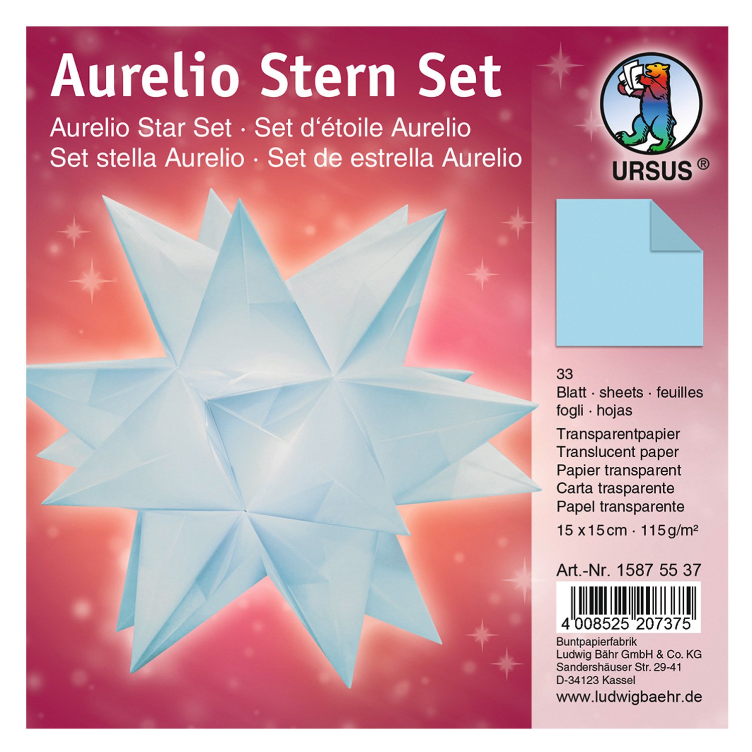 ursus-aurelio-stern-faltbl-tter-15875041-orange-33-blatt-30x30-cm-115g image 5