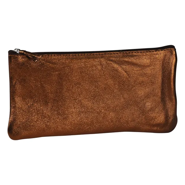 clairefontaine-schlamperm-ppchen-leder-22x11cm-flach-perlmutt-braun image 1