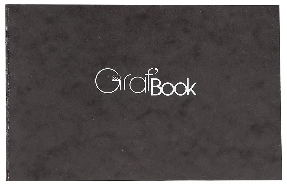 clairefontaine-graf-book-360-975804c-zeichenheft-quer-15-2x21cm-100g-schwarz image 1