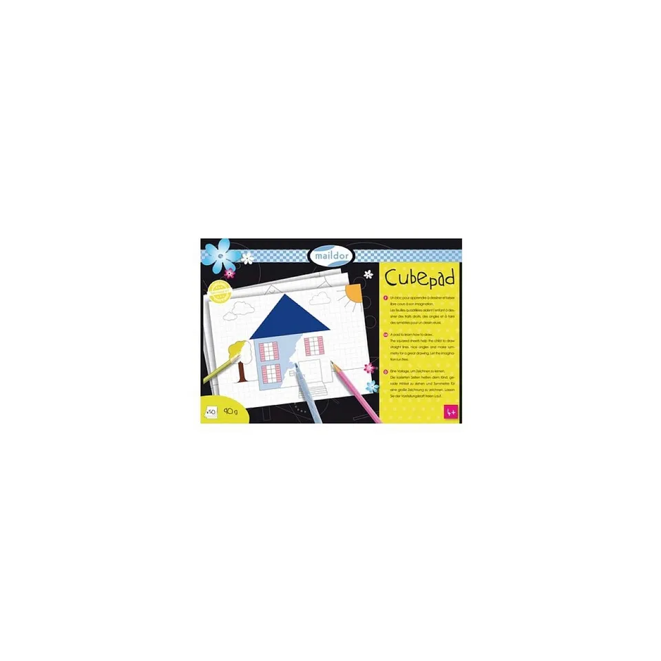 clairefontaine-26523c-malblock-kariert-29-7x21-cm-90g-wei-50-blatt image 1