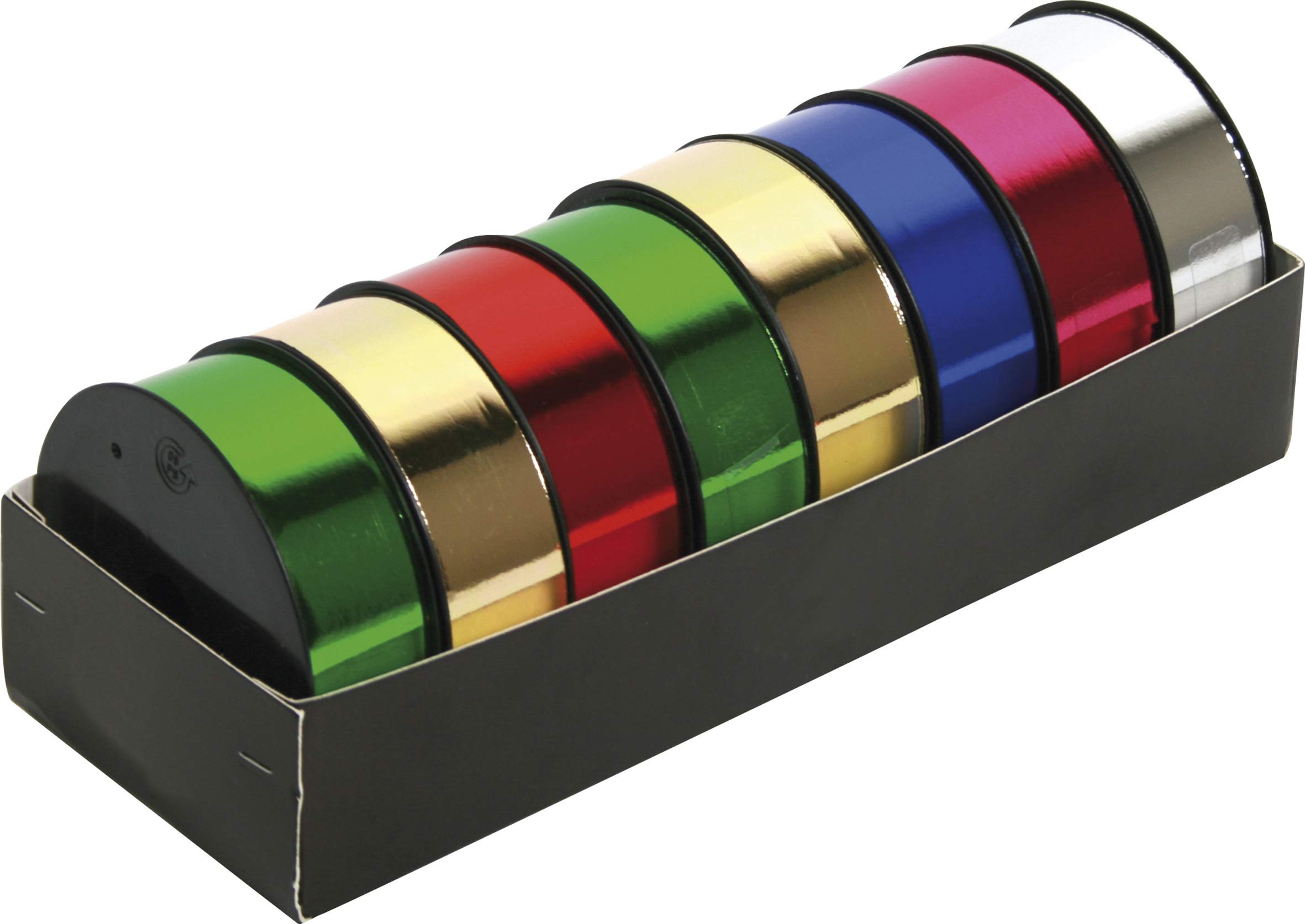 clairefontaine-geschenkband-spule-gl-nzend-25m-x-10mm-metallic-effekt-farbig-sor image 1