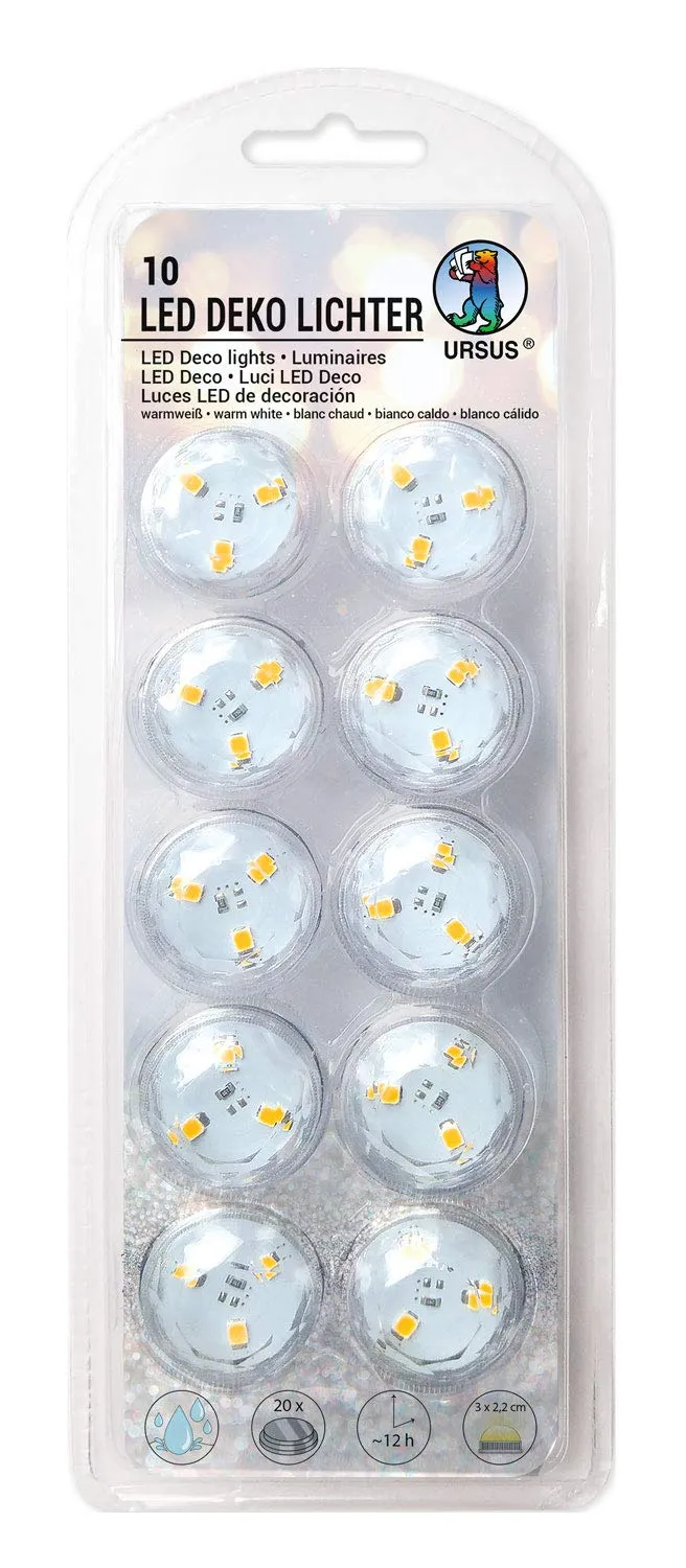 ursus-18610000-led-deko-lichter-warmwei-10-st-ck-wasserdicht image 1