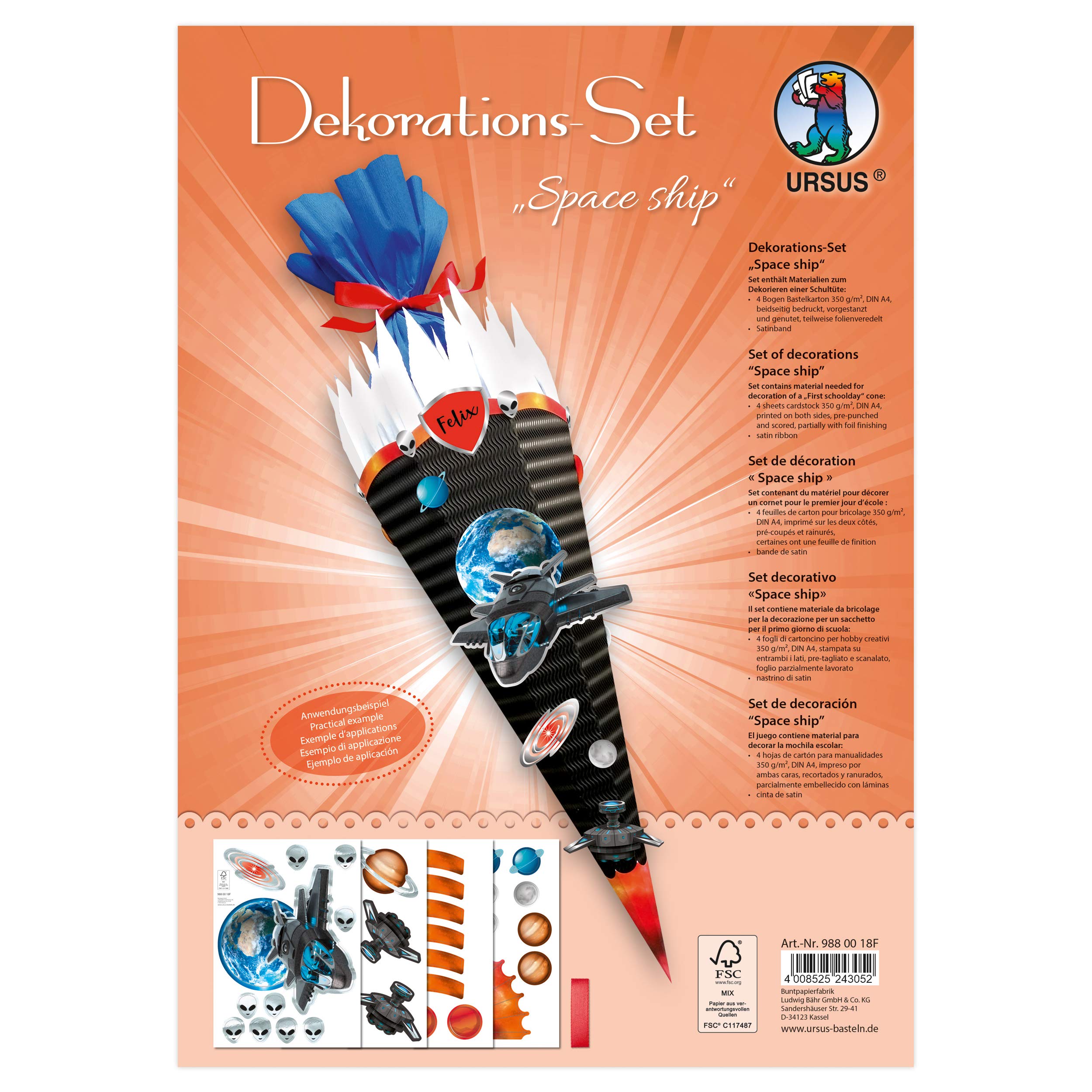 ursus-9880007f-dekorationsset-pegasus-f-r-schult-te-4-bogen-a4-bastelkarton-sati image 7