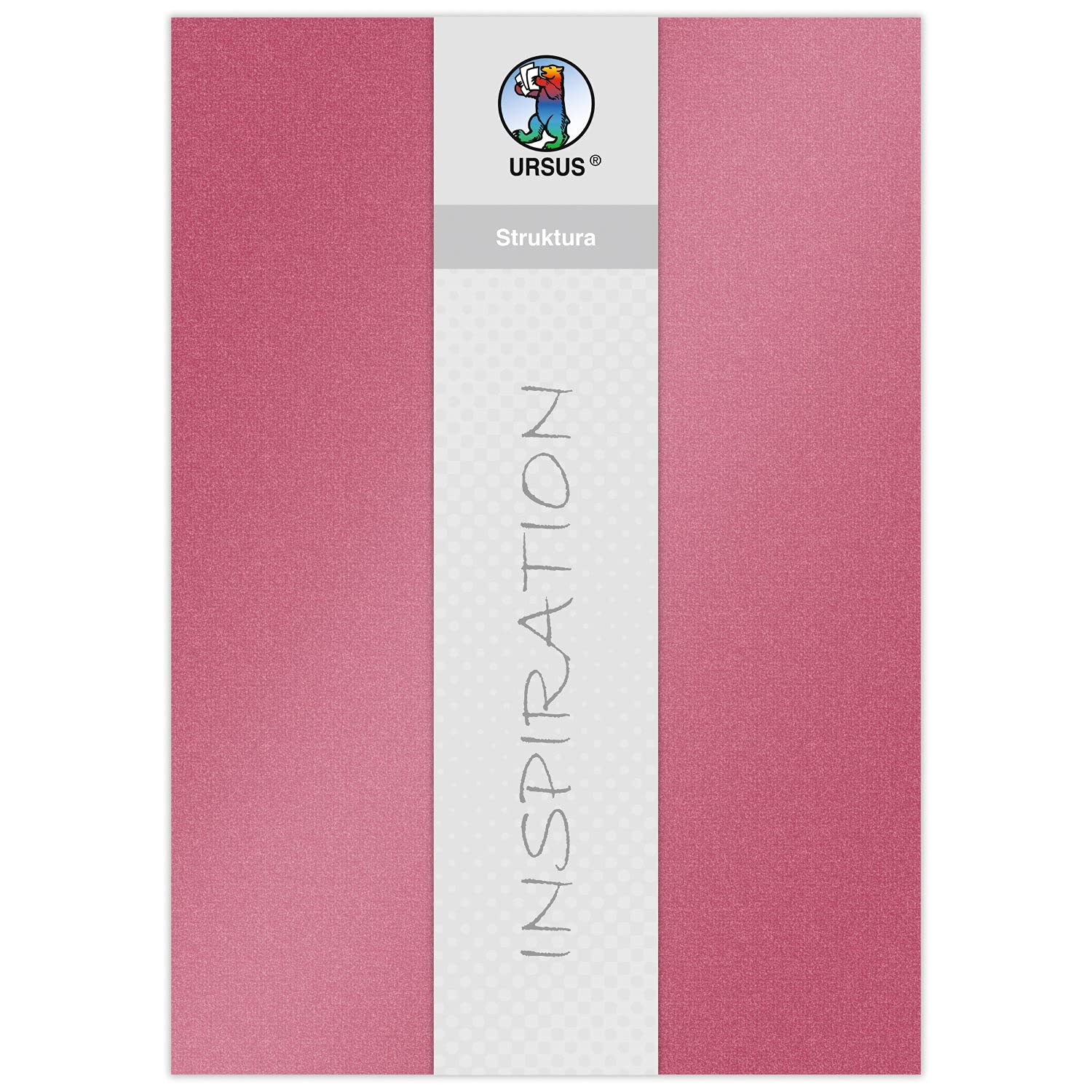 ursus-struktura-pearl-1-bastelkarton-himbeere-220-g-qm-23-x-33-cm-5-blatt image 1