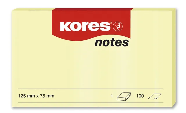 kores-gelbe-haftnotizen-125-x-75-mm-selbstklebender-memo-notizblock-12-bl-cke-10 image 1
