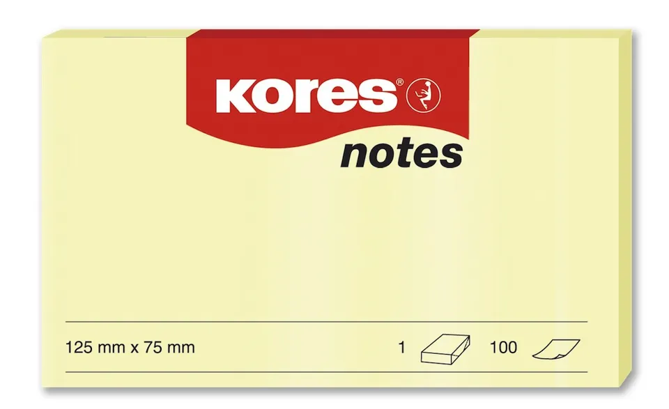 kores-gelbe-haftnotizen-125-x-75-mm-selbstklebender-memo-notizblock-12-bl-cke-10 image 1