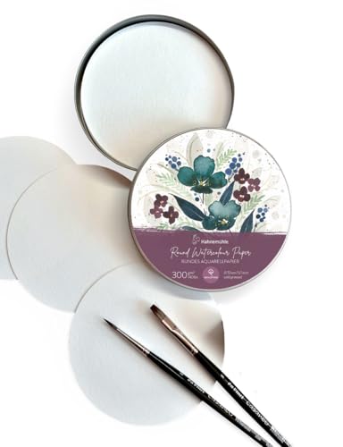 hahnem-hle-round-watercolour-paper-rund-13-cm-300-g-m-30-blatt-in-metallbox image 8