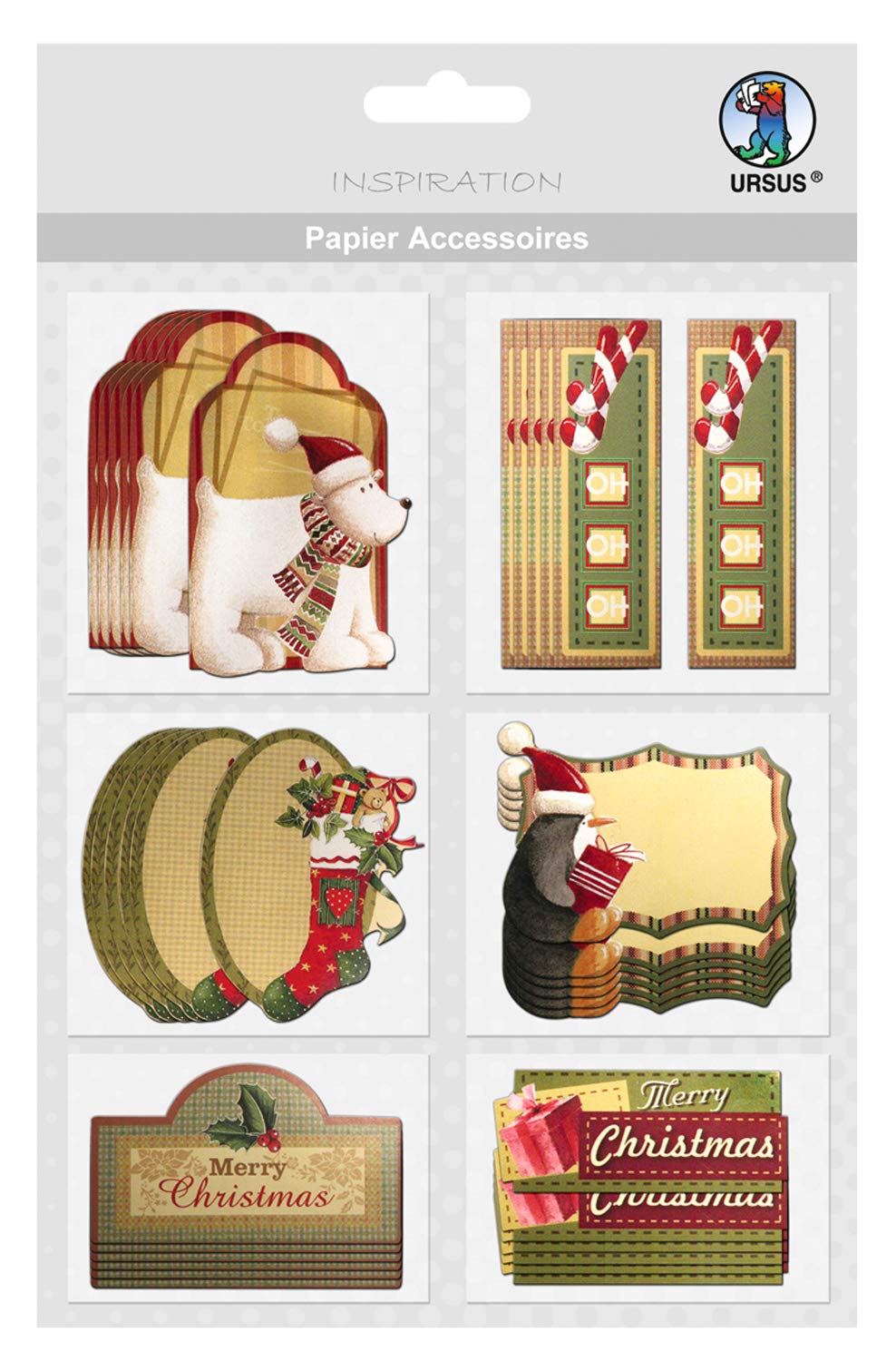 ursus-56500040-papier-accessoires-weihnachtliche-motive-40-36-st-ck-papiermotive image 1