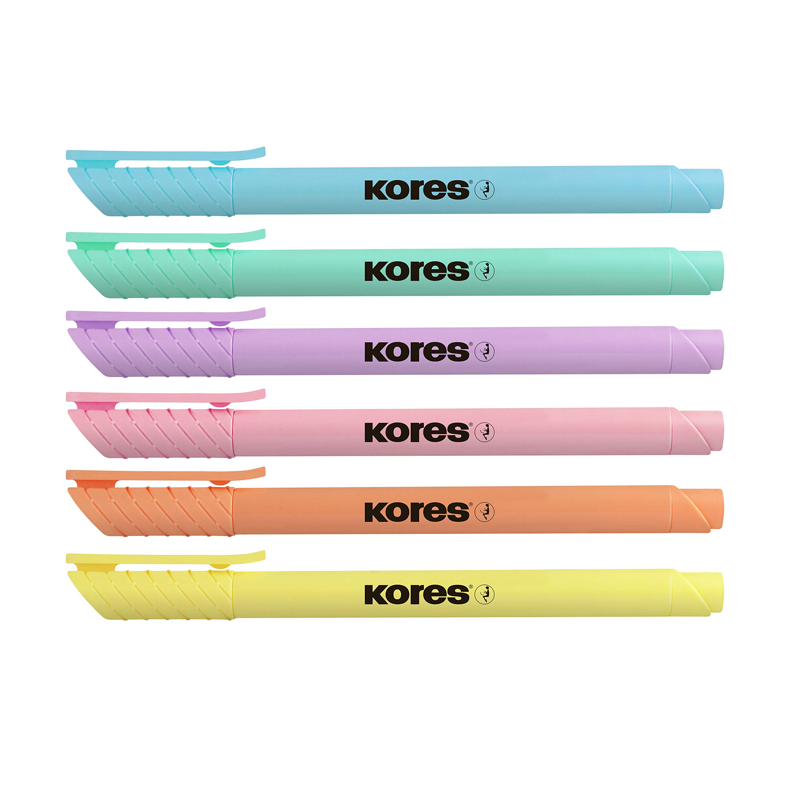 kores-high-liner-pastell-textmarker-set-6-farben-mit-keilspitze image 6
