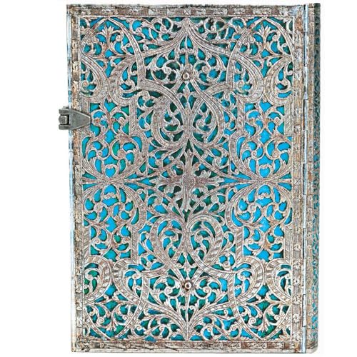paperblanks-maya-blau-notizbuch-midi-180-x-130-mm-liniert-240-seiten-silver-fili image 7