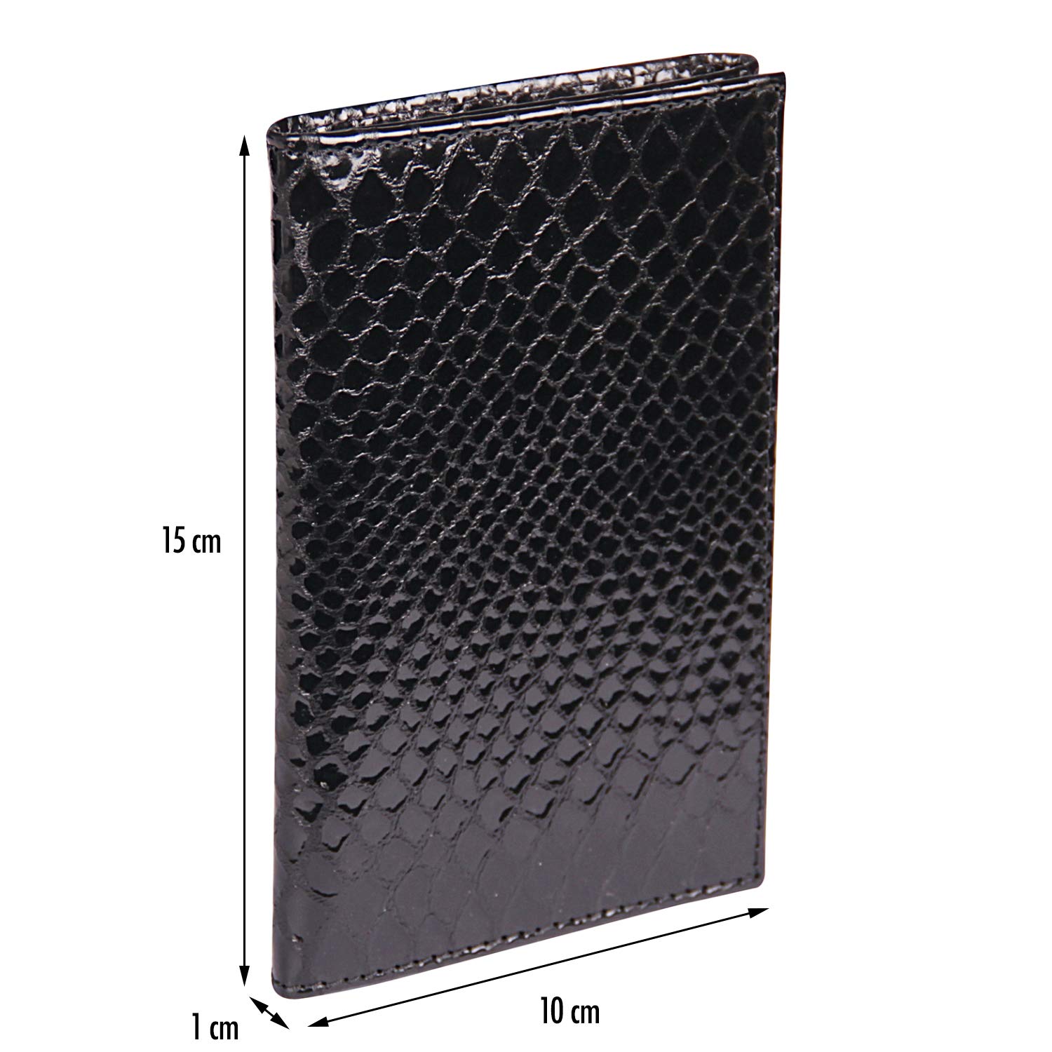 clairefontaine-dokumentenmappe-kartenetui-leder-10x15x1-5-cm-schwarz-python image 6