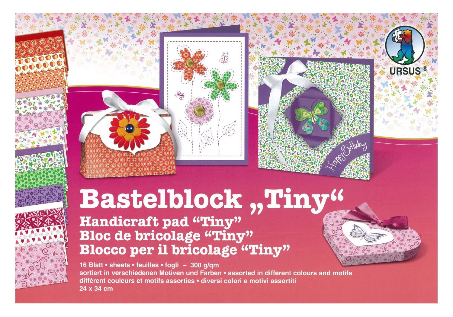 ursus-bastelblock-party-24x34-cm-16-blatt-300-g-m-beidseitig-bedruckt image 6
