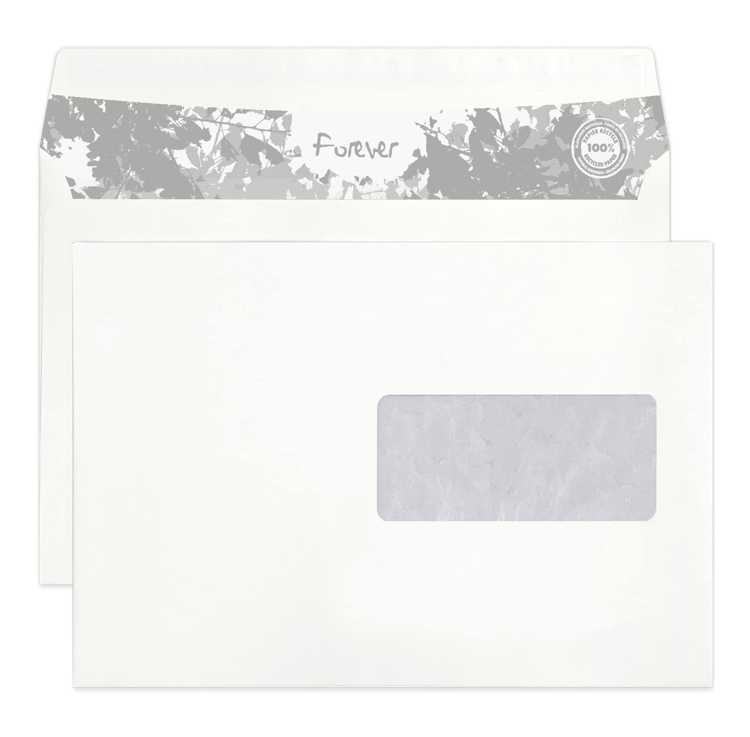 clairefontaine-forever-briefumschlag-c5-162x229-mm-mit-fenster-karton-mit-500-st image 1