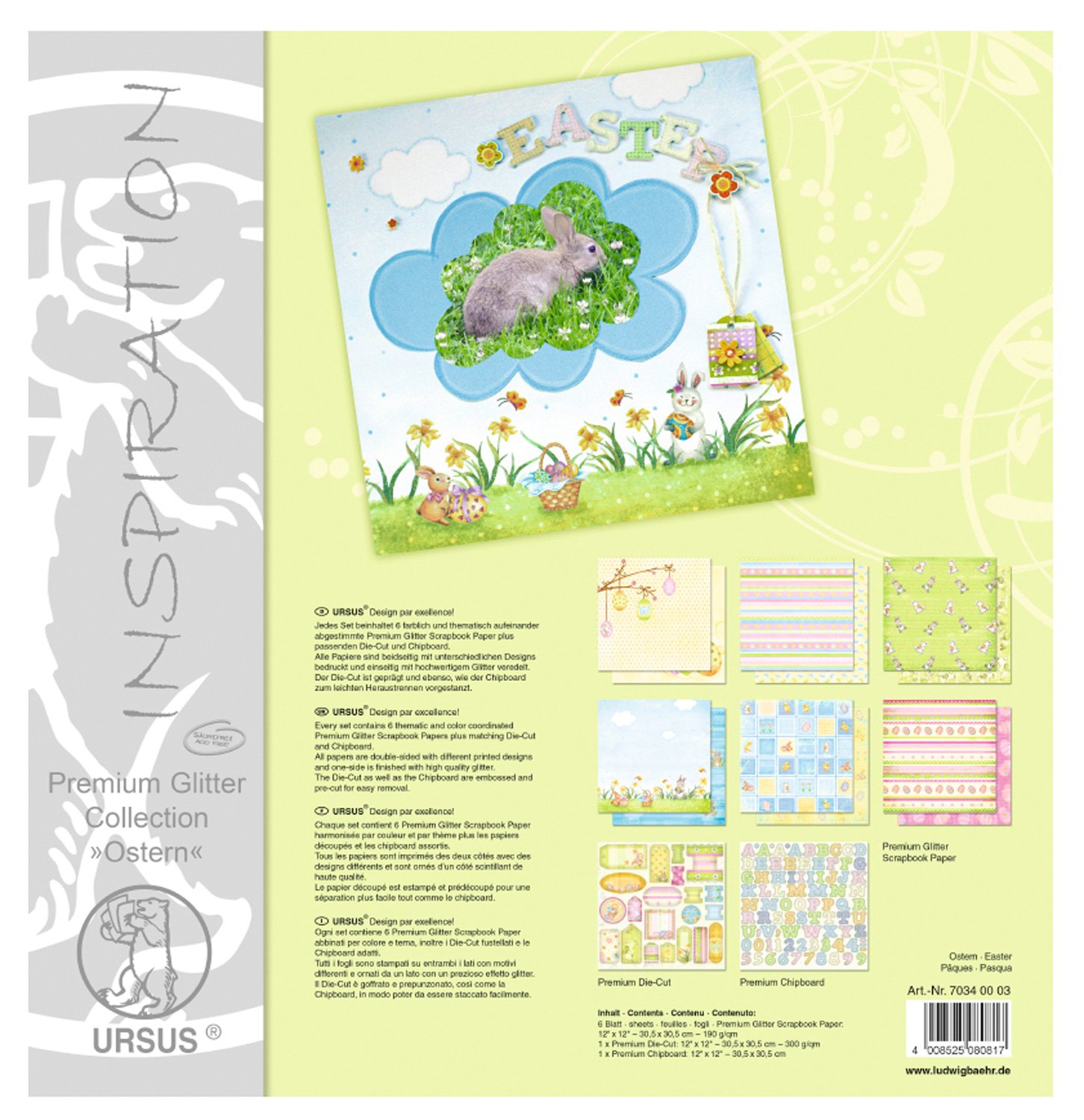 ursus-premium-glitter-collection-fr-hling-scrapbook-set-30-5x30-5-cm image 7