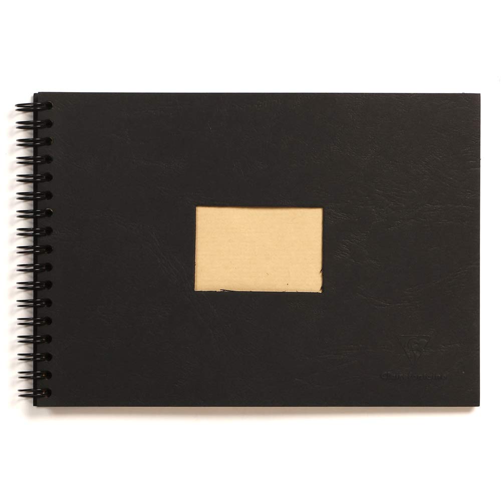 clairefontaine-8370c-skizzenblock-a6-doppelspirale-kraftpapier-90g-braun-60-blat image 8