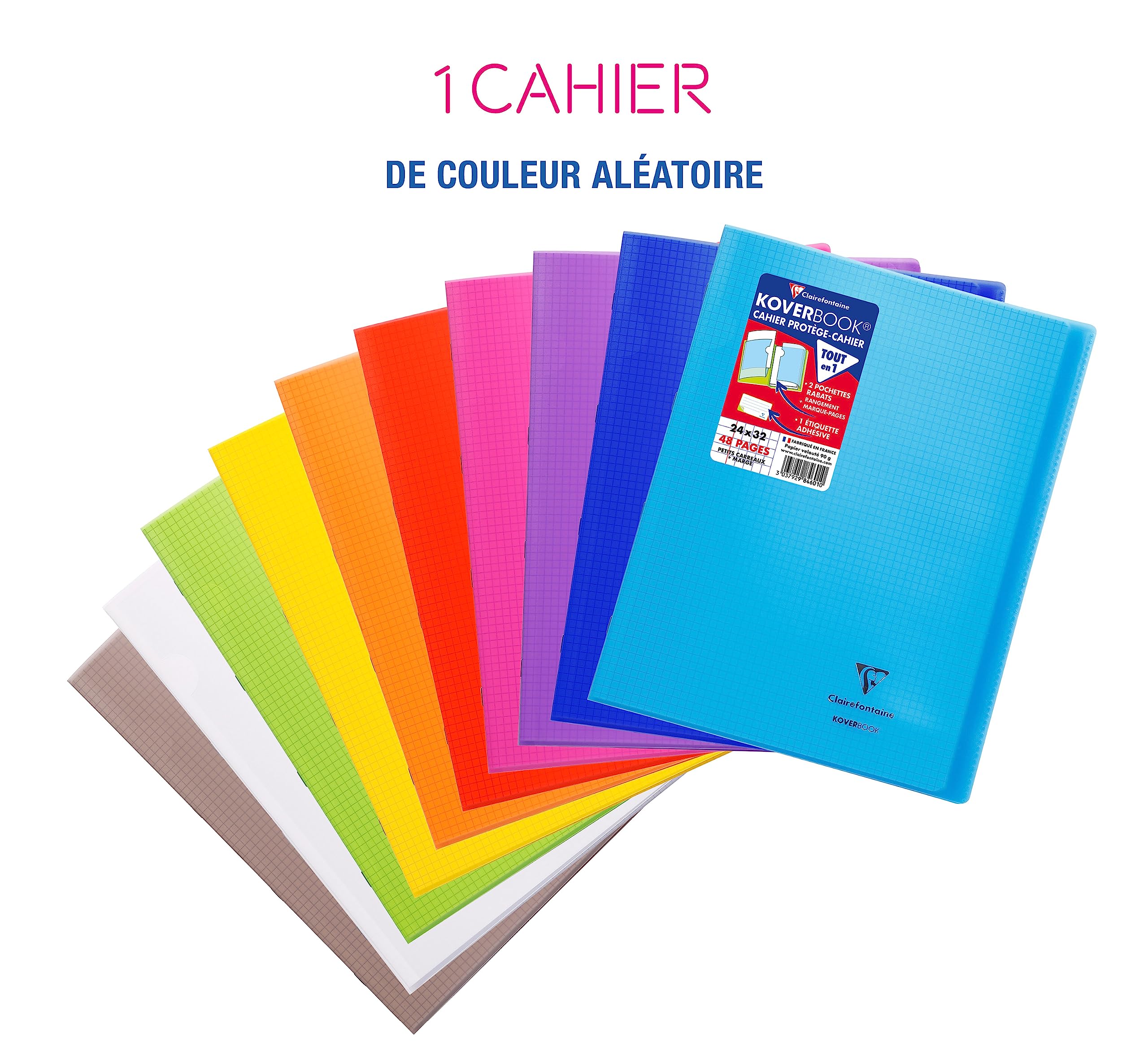clairefontaine-koverbook-984601c-schulheft-din-a4-24x32cm-kariert-mit-rand-polyp image 2