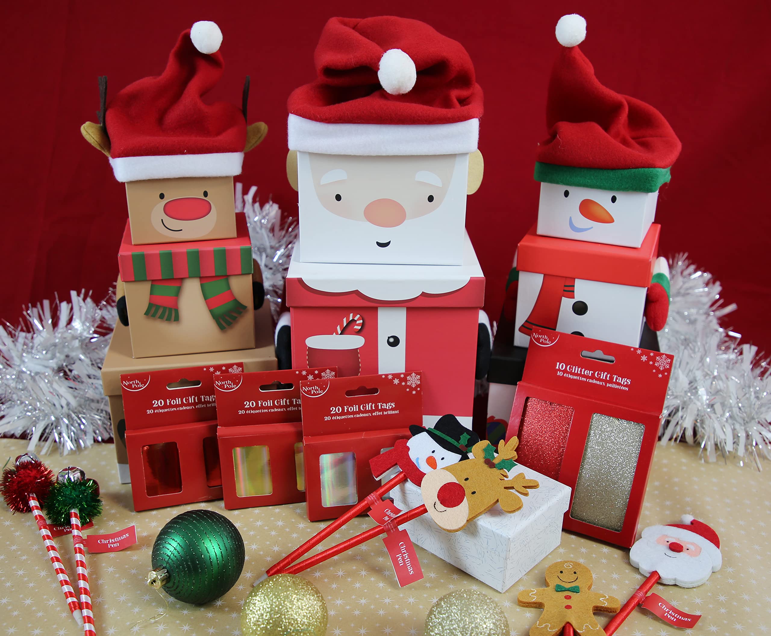 clairefontaine-x-25623-gtc-geschenketiketten-set-rot-gold-mit-glitter-10-anh-nge image 5