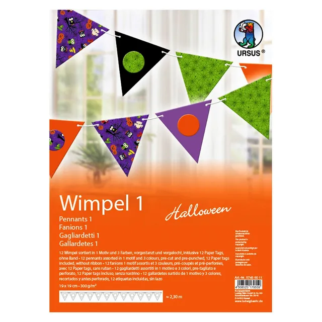 ursus-57450011-wimpel-1-halloween-wimpelkette-19-x-19-cm-12-st-ck-2-30-m image 1