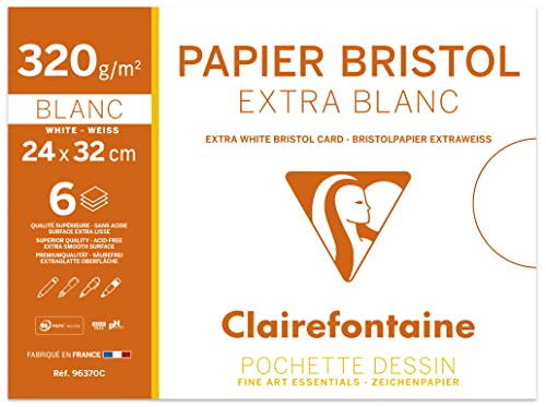 clairefontaine-bristolkarton-24x32-cm-320g-wei-mappe-mit-6-blatt image 7
