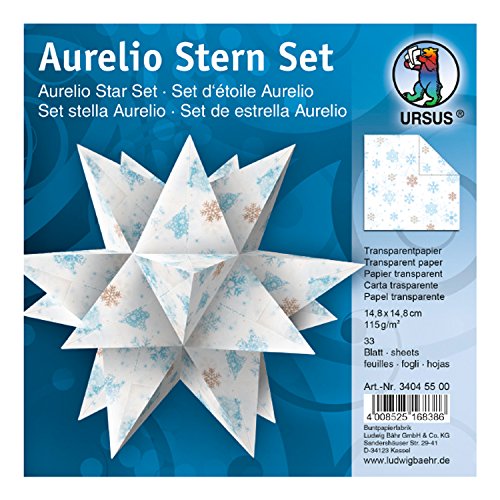 ursus-aurelio-stern-classic-christmas-faltbl-tter-blau-braun-33-blatt-14-8-x-14- image 4