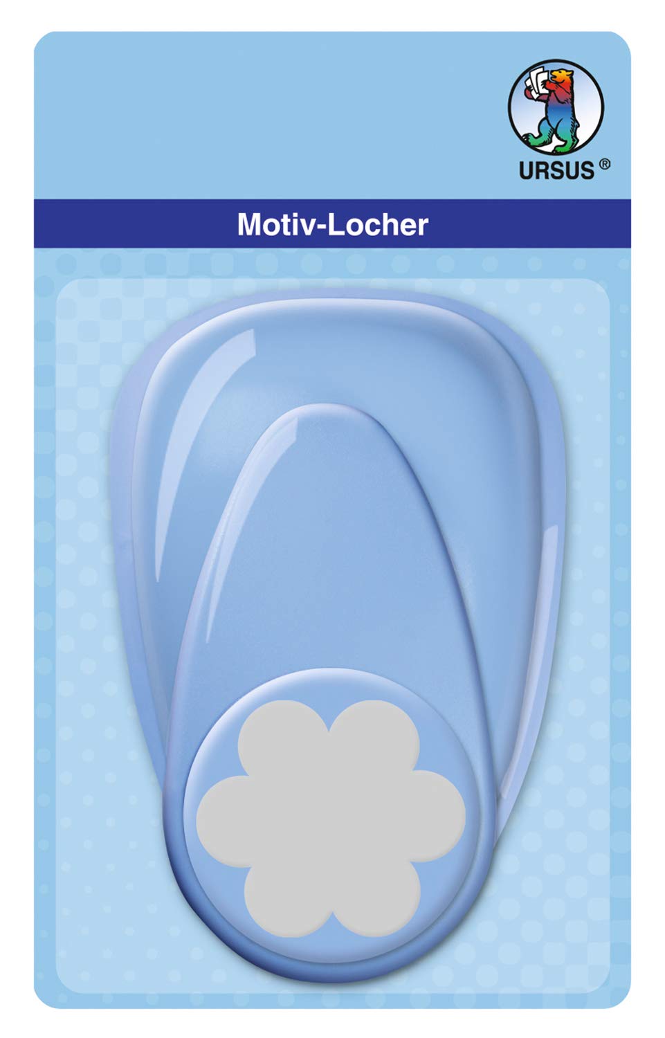 ursus-motivlocher-mit-hebel-maxi-blume-blau-50-8-mm image 1