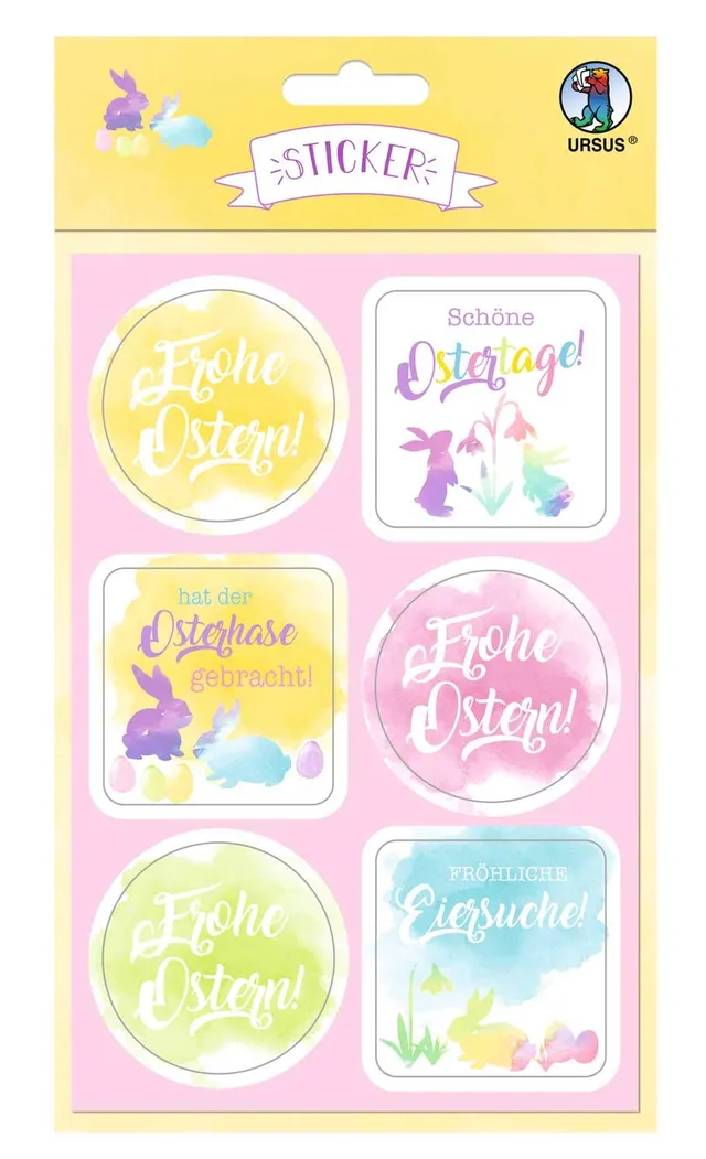 ursus-59510019f-sticker-bunte-ostern-24-st-ck-6-motive image 1