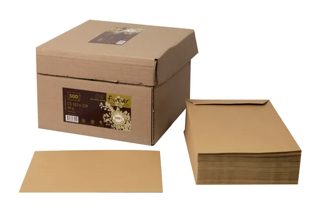 clairefontaine-forever-versandtaschen-c5-162x229-mm-kraftbraun-500-st-ck-selbstk image 1