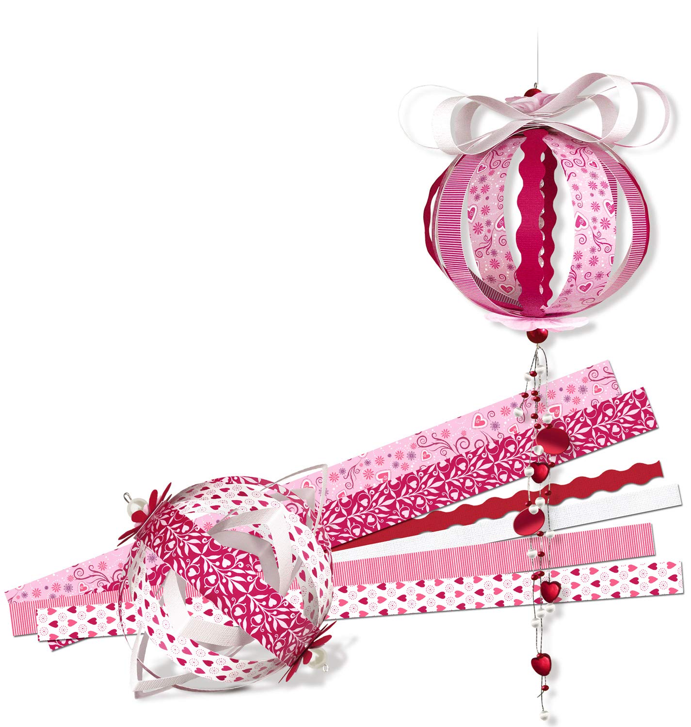 ursus-designstreifen-paper-balls-celine-material-f-r-bis-zu-8-kugeln-ca-10-cm image 3