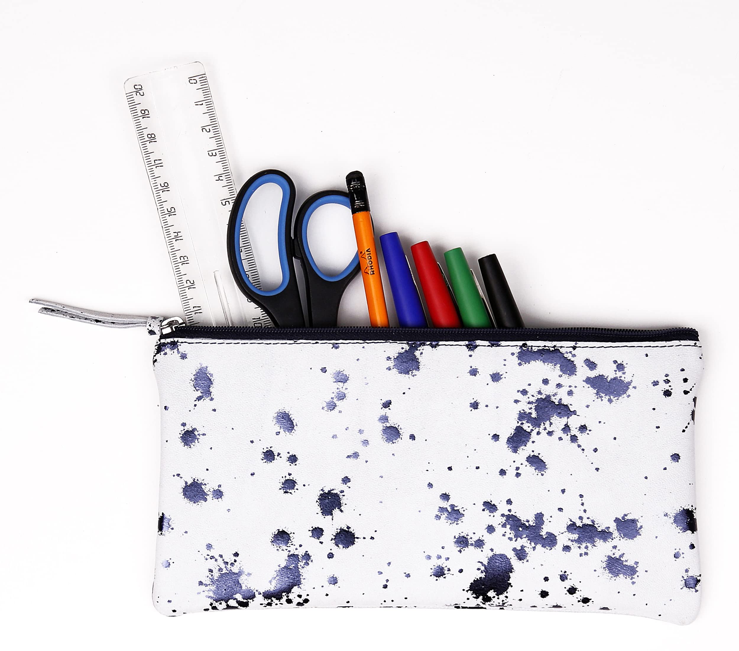 clairefontaine-cosmicuir-schlamperm-ppchen-flach-22x11-cm-wildleder-dunkelblau image 2
