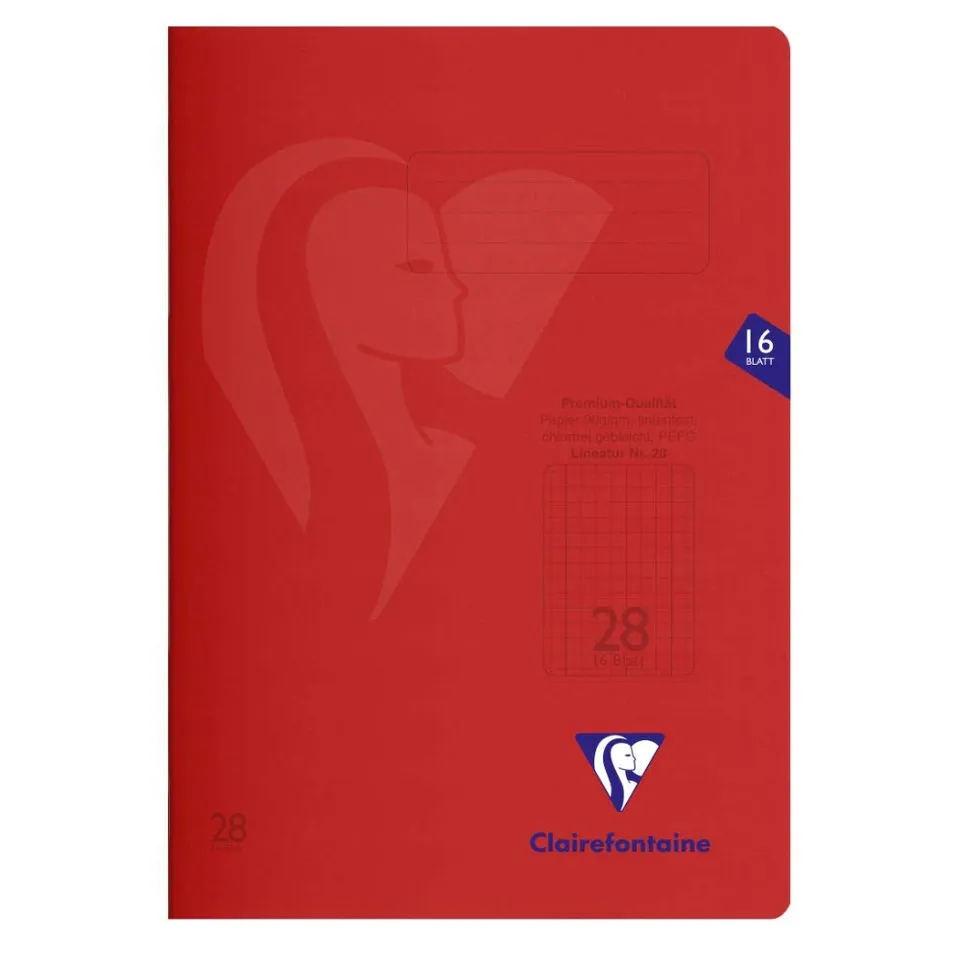 clairefontaine-s-coolbook-333228c-schulheft-din-a4-16-blatt-90g-linatur-28-karie image 1