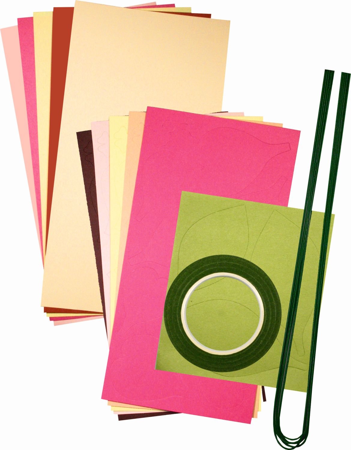 ursus-27020002-papier-flower-set-2-f-r-10-papierbl-ten-8-10-cm image 3
