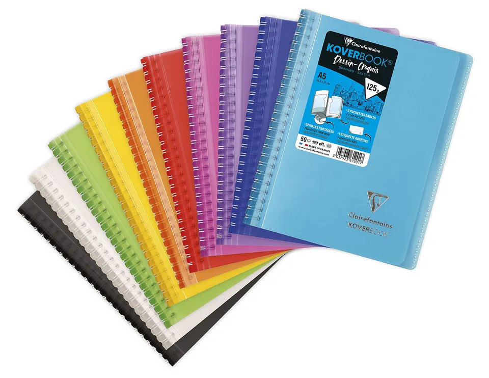clairefontaine-koverbook-skizzenblock-a5-blanko-50-blatt-125-g-m image 1