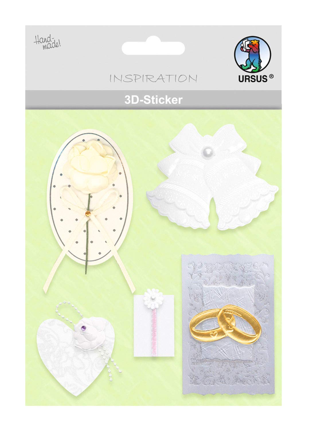 ursus-56420054-3d-sticker-hochzeit-motiv-54-selbstklebend image 1