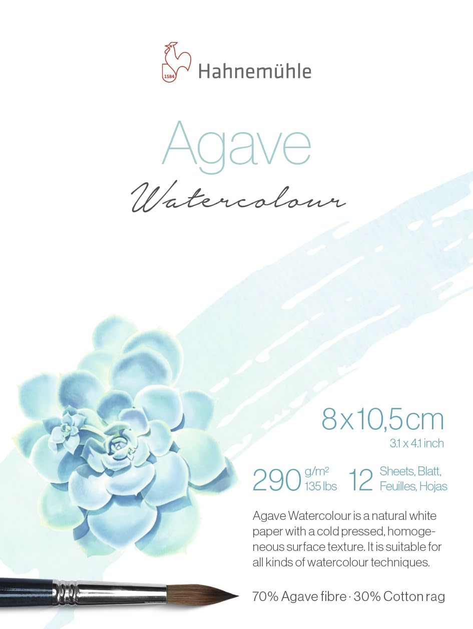 hahnem-hle-agave-watercolour-aquarellpapier-a4-290-g-m-naturwei image 4
