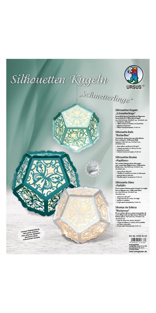 ursus-silhouetten-kugeln-schmetterlinge-stanzpapier-set-15-20-25-cm-36-teile-300 image 1