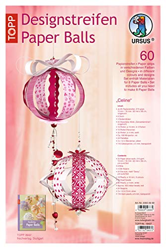 ursus-designstreifen-paper-balls-celine-material-f-r-bis-zu-8-kugeln-ca-10-cm image 5