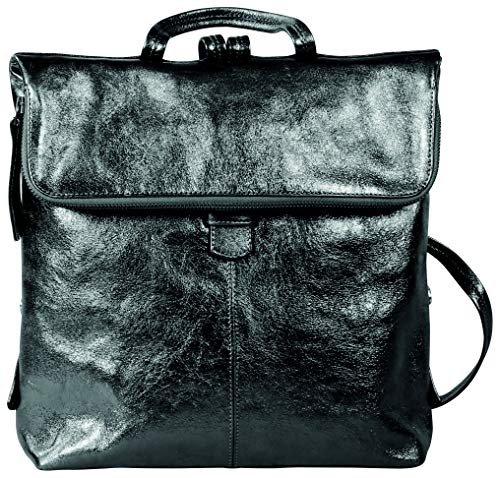clairefontaine-410010c-rucksack-emalia-aus-leder-34x30x8-cm-schwarz image 2