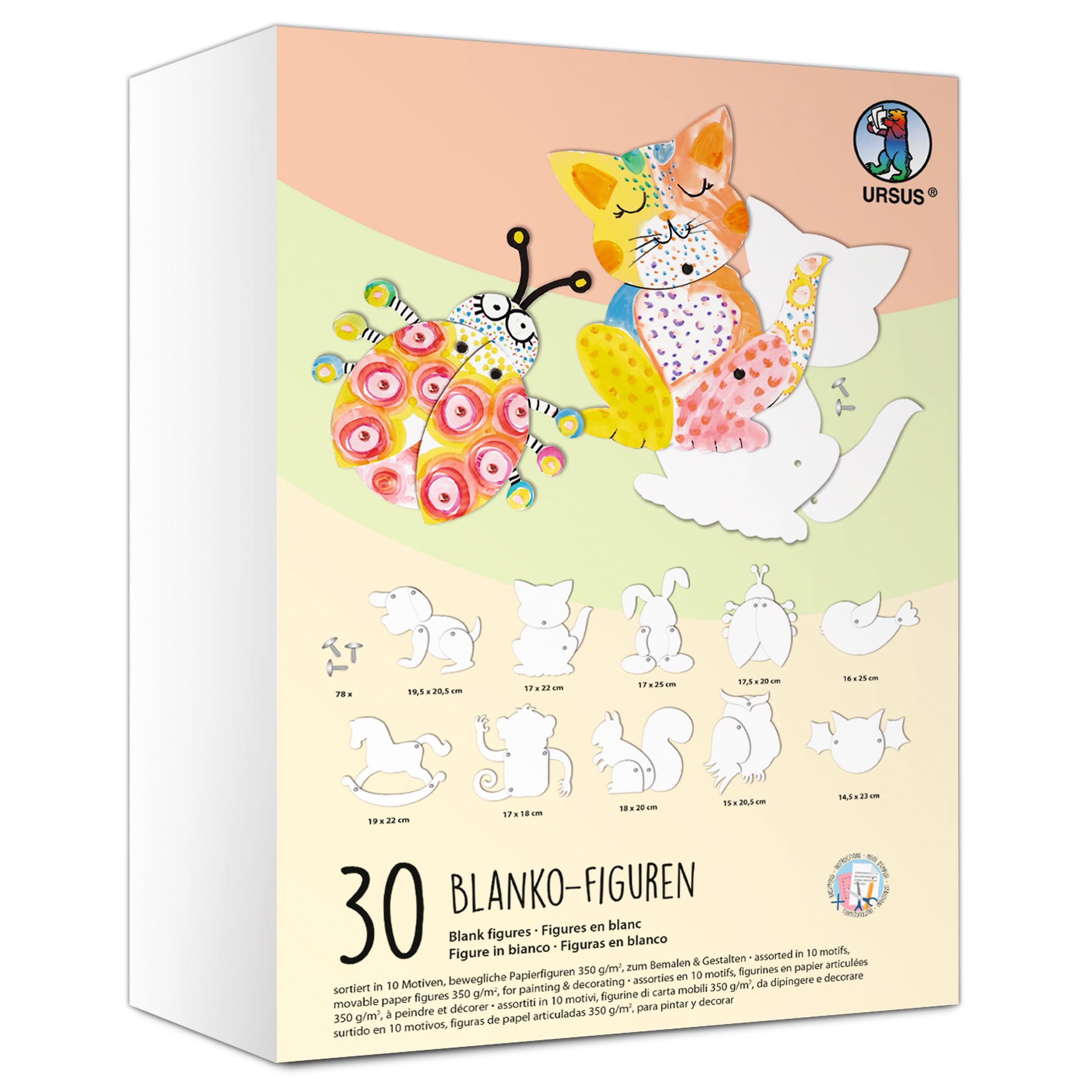 ursus-1506-00-99-blanko-figuren-bewegliche-tiermotive-30-st-ck-bastelkarton-350- image 1