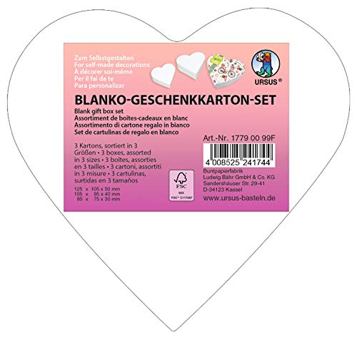 ursus-geschenkkartonset-mini-herz-blanko-3-kartons-wei-sortiert image 5